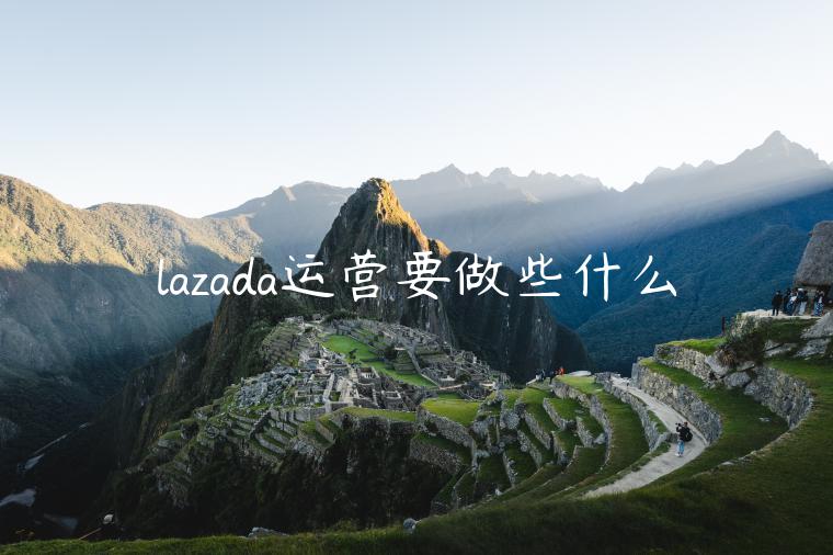 lazada運營要做些什么